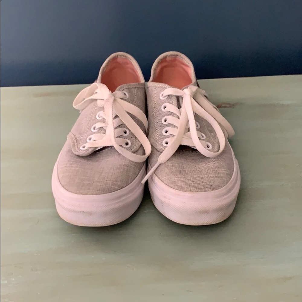 Vans canvas boat shoe.